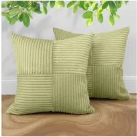 Amilian Kissenbezüge 2er Set Kissenhüllen - Sofakissenbezug & Couchkissenbezug, (2 Stück), 40x40 cm, weich, maschinenwaschbar, Reißverschluss