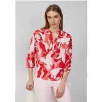 s.Oliver Kurzarmbluse Bluse Strukturierte Bluse aus Viskosemix