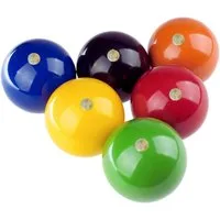 GICO Spielzeug-Gartenset Krocket Ersatzkugeln Ø 80 mm für Krocketspiele - 6 Stück