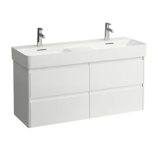 LAUFEN Waschtischunterschrank BASE 2.0 400x1168x515 4 Schubl m. Griffmulde f.WT H814282 weiß glzd, H H4114241082611