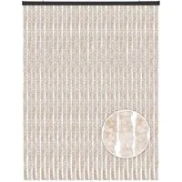 Arsvita Türvorhang Flauschvorhang 120x220cm (1 St), Ösen, blickdicht, Insektenschutz Vorhang für Terrasse, Balkon, Pavillon, Camping