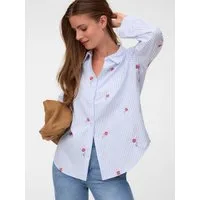 Vero Moda Hemdbluse VMTIRA LS SHIRT WVN Materialmix