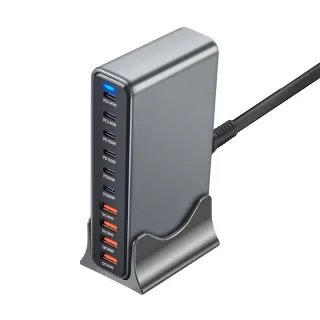 [GaN Tech] Bakeey YMX-730W 730W 10-Port USB PD Charger 4USB-A+6USB-C PD QC Fast Charging Desktop Charging Station EU Plu