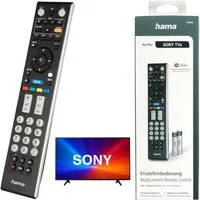 Hama Ersatz Fernbedienung Remote Control für Sony TV Universal-Smart-TV-Fernbedienung (1-in-1, Remote Control für Sony Bravia Smart TV LED OLED Netflix Streaming App)