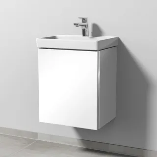 Sanipa 3way Waschtischunterbau zu Villeroy & Boch Avento Waschtisch mit 1 Tür, Weiß-Glanz BS61878