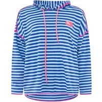 Zwillingsherz Hoodie Neon Streifen & Patch