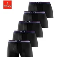 H.I.S Boxer Boxershorts für Herren (Packung, 5-St) mit Streifen und Markenlogo im Bund