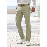 John Devin Chinohose regular-fit, lange Oxford Hose aus elastischer Baumwoll-Qualität