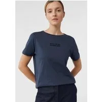 comma Kurzarmshirt T-Shirt T-Shirt mit Rückenprint