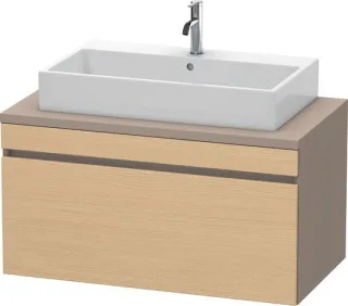 Duravit DuraStyle Konsolenwaschtischunterbau wandhängend Natur Eiche & Basalt Matt 1000x548x512 mm - DS531403043