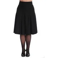 Banned A-Linien-Rock Carol Classic Schwarz Vintage 50er 60er A-Linie