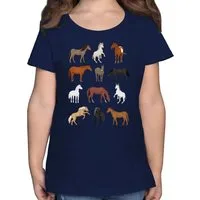 Shirtracer T-Shirt Pferde Reihe Tiermotiv Animal Print