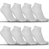 MEDOLY Sneakersocken Sport Quarter Sportsocken für Damen & Herren (8 Paar) mit verstärkter Frotteesohle