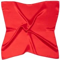 MayTree Seidentuch quadratisch einfarbig 53x53 rot, (Stück), 100% Seide