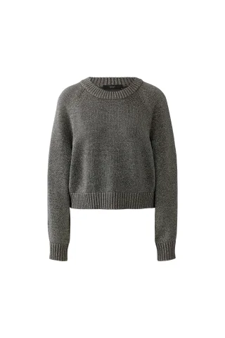Oui - Pullover taupe - Gr. - 42