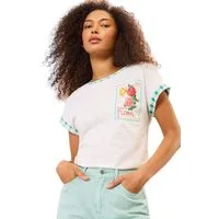 Love & Roses T-Shirt Love & Roses Rundhals-Oberteil aus Jersey, Regular (1-tlg)