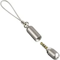 Hama Mikrofon Mini Mikrofon 3,5mm Klinke Aku Mikro Mic, vergoldeter Klinken-Stecker Aluminium-Gehäuse für Handy PC Tablet etc.