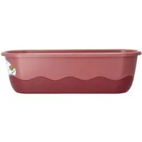 PLASTIA Balkonkasten Mareta 60 cm rosa weinrot mit Erdbewässerung