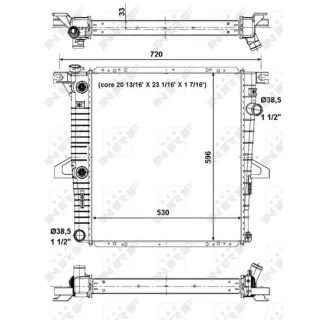 NRF Motork?hler gel?tet Ford Explorer 4,0 56033