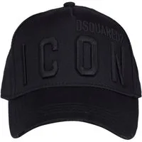 Dsquared2 Baseball Cap Basebalkappe Icon DSQ2 Logo Cap Kappe Mütze Mailand ansässiges Label mit leicht zerfetzt für einen Vintage-Look
