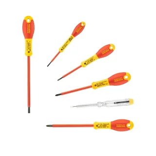 STANLEY FATMAX Schraubendreher-Set 6-teilig m. Spannungsprüfer Schl. Phillips - 0-65-441