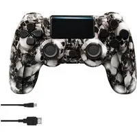 KINSI Wireless Gamepad, Controller, Bluetooth, für PS4 PlayStation 4-Controller (Doppelte Vibration, wiederaufladbare Batterie)