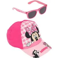Disney Minnie Mouse Baseball Cap Minnie Mouse Cap mit Sonnenbrille Set Kinder UV Schutz