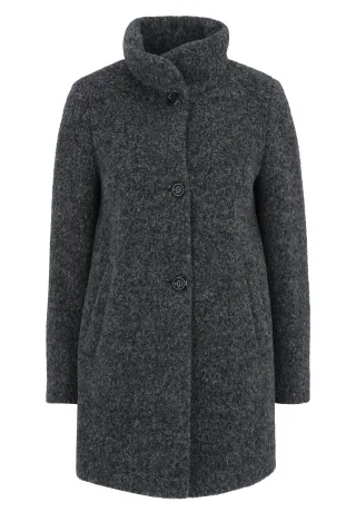 SAINT JACQUES - Wintermantel middle grey melange - Gr. - 48