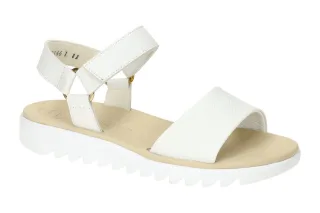 Paul Green Sandale 7781-06x Damen wei? Echtleder Flexibel Klettverschluss