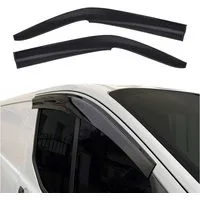 OMAC Lüftungsgitter 2x Windabweiser für VW T6 T6.1 alle 2015-2024 Dunkel Acryl (2 St), Aerodynamisch, Einfache Montage, Waschstraßenfest