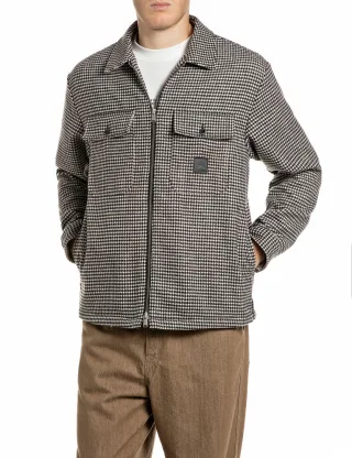 REPLAY - M0015 .000.22230 white/black houndstooth - Gr. - L