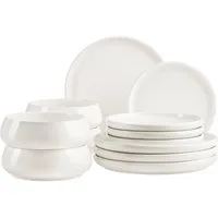 MÄSER Tafelservice Taya (12-tlg), 4 Personen, Porzellan, Teller Set