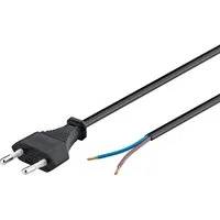 Goobay Goobay 50085 Euro Kabel, Stromkabel, Typ C Stecker (CEE 7/16) - zum Netzkabel