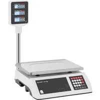 Steinberg Systems Präzisionswaage Kontrollwaage 15 kg/ 2 g Ladenwaage Preisrechenwaage Hochanzeige Markt