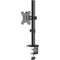 Hama Monitor-Halterung Monitorhalterung höhenverstellbar für 13-35 Zoll Monitore, (bis 35 Zoll, 360° Rotation, VESA, Kabelmanagement, Klemmmontage, Stahl)
