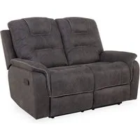 HARPER Sofa Sofa 2 Sitzer HARPER HONGKONG BHT 147x103x96 cm grau Couch Einzelsofa