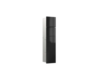 emco WC-Modul asis pure mit Glasfront Türanschlag links, Unterputz, 730 mm, schwarz, 975527500 975527500