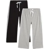 bonprix Sporthose (Packung, 2-tlg., 2er) Capri-Sporthose, skinny fit mit geradem Bein
