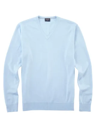 OLYMP - OLYMP Casual Strick Hellblau - Gr. - L