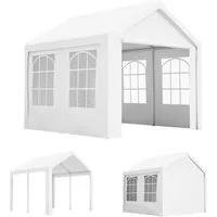 GIHAUVIA Pavillon 3x3 Meter Partyzelt, Wasserdicht Stabil Gartenpavillon Gartenzelt.