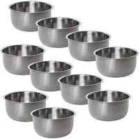 KaraLuna Futternapf Edelstahl Napf Set 400 ml oder 850 mI Näpfe Ersatznapf Hunde Katzen, Edelstahl