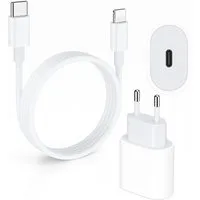Alpha Electronics Ladeset USB C Ladekabel auf Iphone Kabel Smartphone-Ladegerät (Spar-Set, für iPhone 13/13 Pro/12/12 Pro Max/11 Pro/X/XS/XR/8 Plus, 2-tlg., kompatibel für iPhone Serie, 100 cm lang, Adapter unterstützt Power Delivery)