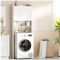 BEWISHOME Waschmaschinenumbauschrank für den Bereich über Waschmaschine (1-St) 185×65×24 cm
