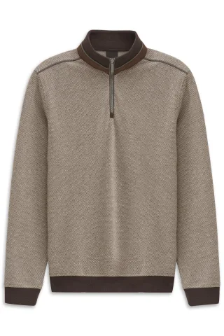 bugatti - Herren Sweatshirt braun - Gr. - 3XL
