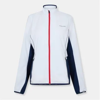 Head - "Club" Trainingsjacke für Damen, Durchgehender Reißverschluss (Weiß/Rot)