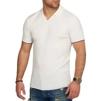 CARISMA Poloshirt CRMANAUS Rippstrick Kurzarm Polo T-Shirt