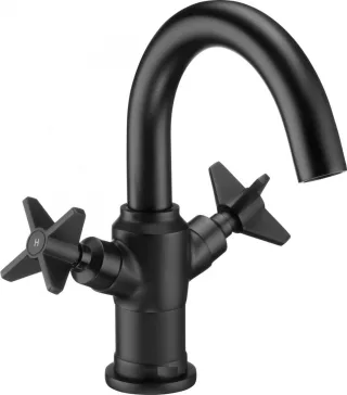 Neuesbad 400 Waschtischarmatur, mit Ablaufgarnitur, schwarz matt NB1DEBQTN21D1