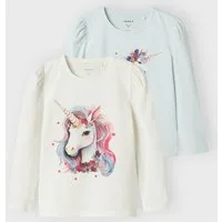 Name It Langarmshirt NMFKRULLE 2P LS TOP BOX (Packung, 2-tlg)