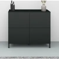 borchardt Möbel Kommode Haama, Sideboard mit Metallfüßen, Push-to-open-Technik, Breite 93 cm, Breite 93 cm