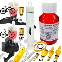 Fantic26 Fahrrad-Montageständer Service Kit für SHIMANO Mineralöl Scheibenbremsen M5 Befüllanschluss
